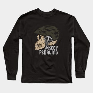 skulls, helmets and bicycle gear Long Sleeve T-Shirt